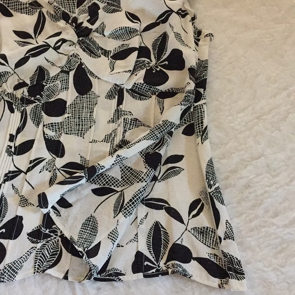 Black&White Silk Top And Skirt - Picture 5 of 6